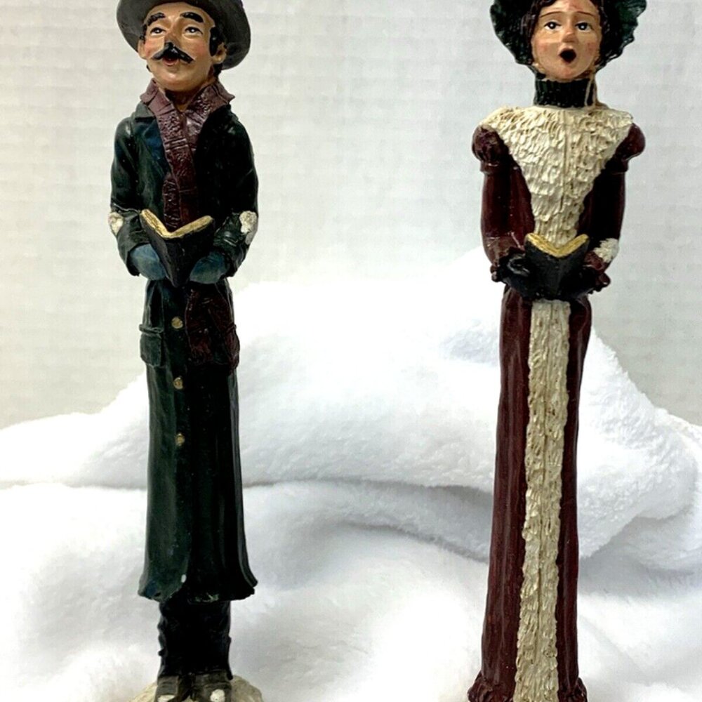 Windsor Collection Old World Pencil Figurine Christmas Holiday Carolers